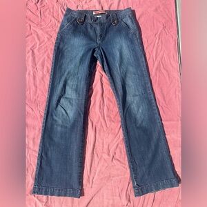 Gap wide-leg dark wash jeans